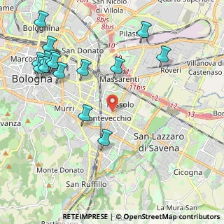 Mappa Via delle Fosse Ardeatine, 40139 Bologna BO, Italia (2.638)