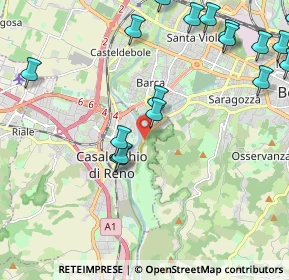 Mappa Casalecchio Villa Chiara, 40033 Casalecchio di Reno BO, Italia (2.989)
