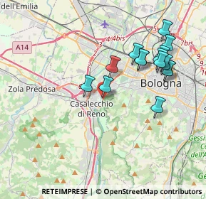 Mappa Casalecchio Villa Chiara, 40033 Casalecchio di Reno BO, Italia (3.89067)