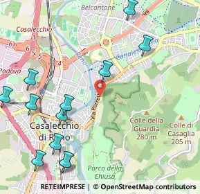 Mappa Casalecchio Villa Chiara, 40033 Casalecchio di Reno BO, Italia (1.36917)