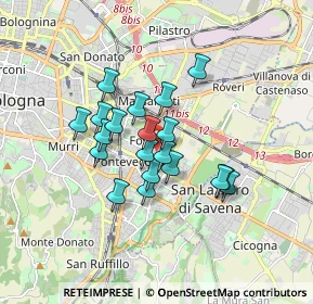 Mappa Viale Abramo Lincoln, 40100 Bologna BO, Italia (1.3075)