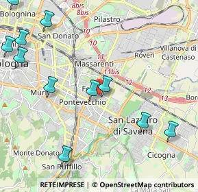 Mappa Viale Abramo Lincoln, 40100 Bologna BO, Italia (2.95417)