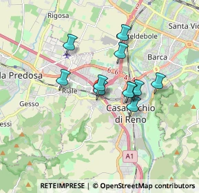 Mappa Via Del Carso, 40033 Casalecchio di Reno BO, Italia (1.34182)
