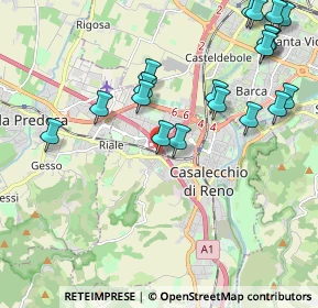 Mappa Via Del Carso, 40033 Casalecchio di Reno BO, Italia (2.43737)