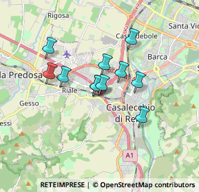 Mappa Via Del Carso, 40033 Casalecchio di Reno BO, Italia (1.28364)