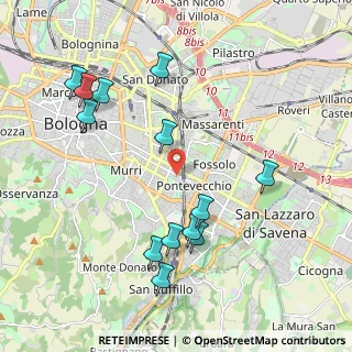 Mappa Via Alfredo Protti, 40139 Bologna BO, Italia (2.23462)
