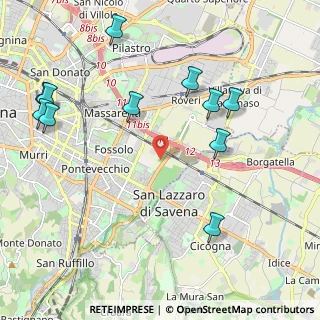 Mappa Via Malvezza, 40139 Bologna BO, Italia (2.55182)
