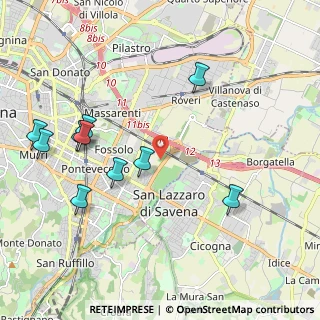 Mappa Via Malvezza, 40139 Bologna BO, Italia (2.54364)