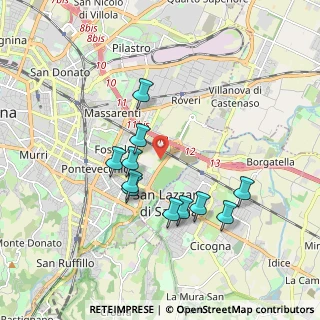 Mappa Via Malvezza, 40139 Bologna BO, Italia (1.68455)