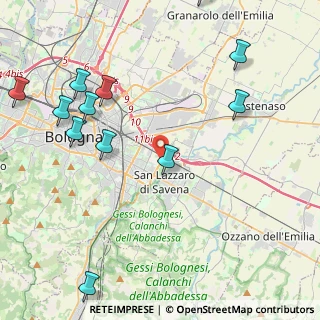 Mappa Via Malvezza, 40139 Bologna BO, Italia (5.5175)