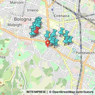 Mappa Via Santa Chiara, 40137 Bologna BO, Italia (0.7725)