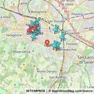 Mappa Via Santa Chiara, 40137 Bologna BO, Italia (1.59615)