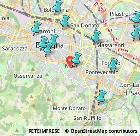 Mappa Via Santa Chiara, 40137 Bologna BO, Italia (2.66357)