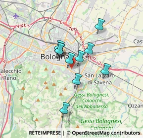 Mappa 40137 Bologna BO, Italia (2.5)