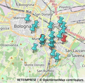 Mappa 40137 Bologna BO, Italia (1.32789)