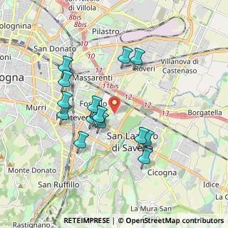 Mappa Via Rodolfo Mondolfo, 40139 Bologna BO, Italia (1.67067)