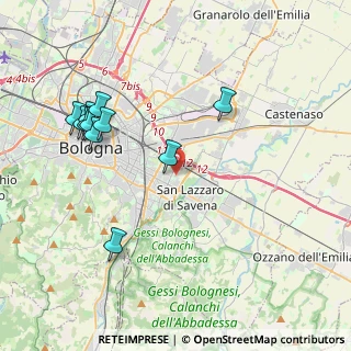 Mappa Via Rodolfo Mondolfo, 40139 Bologna BO, Italia (4.37455)
