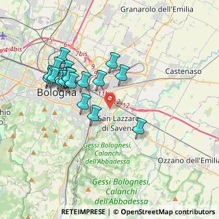 Mappa Via Rodolfo Mondolfo, 40139 Bologna BO, Italia (3.7505)