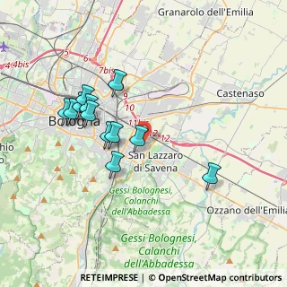 Mappa Via Rodolfo Mondolfo, 40139 Bologna BO, Italia (3.53167)