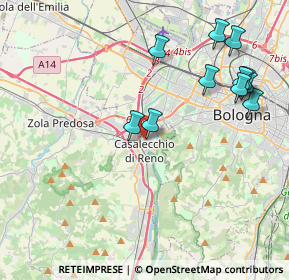 Mappa Via Piave, 40033 Casalecchio di Reno BO, Italia (4.49909)