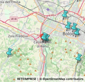 Mappa SS64, 40033 Casalecchio di Reno BO, Italia (5.14364)