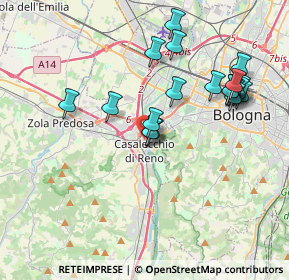 Mappa Via Piave, 40033 Casalecchio di Reno BO, Italia (3.7245)