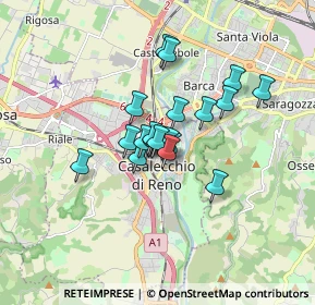 Mappa Via Piave, 40033 Casalecchio di Reno BO, Italia (1.092)