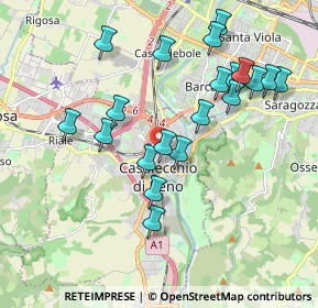 Mappa Via Piave, 40033 Casalecchio di Reno BO, Italia (1.956)