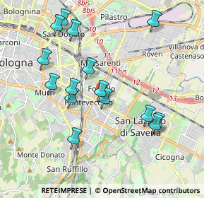 Mappa Via Pellegrino Antonio Orlandi, 40138 Bologna BO, Italia (1.984)