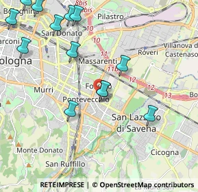 Mappa Via Pellegrino Antonio Orlandi, 40138 Bologna BO, Italia (2.50769)