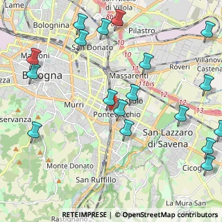 Mappa Via Fiorita, 40139 Bologna BO, Italia (2.80889)