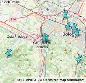 Mappa Via Daniele Manin, 40033 Casalecchio di Reno BO, Italia (5.06273)