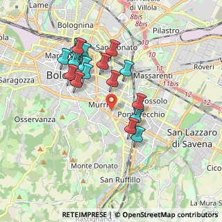 Mappa 40137 Bologna BO, Italia (1.77105)