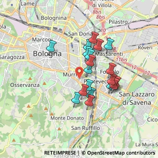 Mappa 40137 Bologna BO, Italia (1.5025)