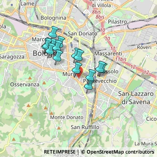 Mappa 40137 Bologna BO, Italia (1.53688)