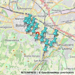 Mappa 40137 Bologna BO, Italia (1.447)