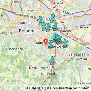 Mappa 40137 Bologna BO, Italia (1.365)