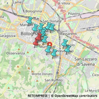 Mappa 40137 Bologna BO, Italia (1.364)