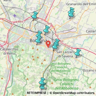 Mappa 40137 Bologna BO, Italia (4.44545)