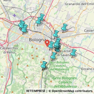 Mappa 40137 Bologna BO, Italia (3.51389)