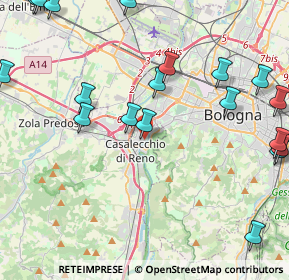 Mappa Via dei Mille, 40033 Casalecchio di Reno BO, Italia (5.86)