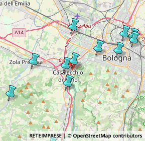 Mappa Via dei Mille, 40033 Casalecchio di Reno BO, Italia (4.74417)