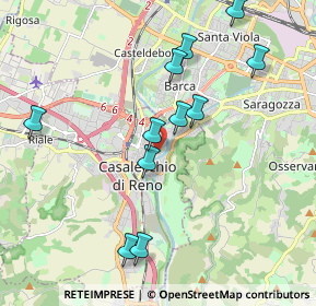 Mappa Via dei Mille, 40033 Casalecchio di Reno BO, Italia (2.02182)