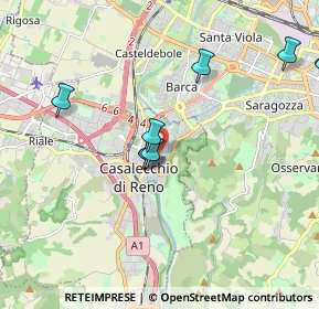 Mappa Via dei Mille, 40033 Casalecchio di Reno BO, Italia (3.4865)