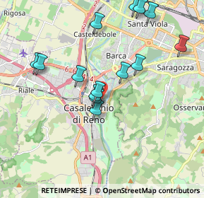 Mappa Via dei Mille, 40033 Casalecchio di Reno BO, Italia (1.94143)