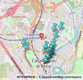 Mappa Via XXV Aprile, 40033 Casalecchio di Reno BO, Italia (0.433)