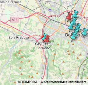 Mappa Via XXV Aprile, 40033 Casalecchio di Reno BO, Italia (5.08583)