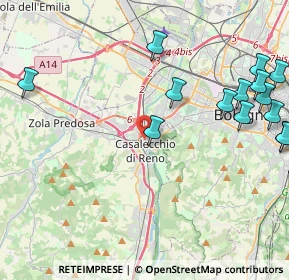 Mappa Via XXV Aprile, 40033 Casalecchio di Reno BO, Italia (5.71467)