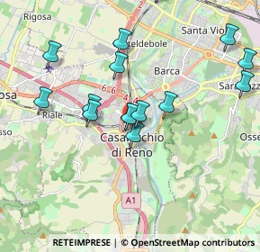 Mappa Via XXV Aprile, 40033 Casalecchio di Reno BO, Italia (2.07875)