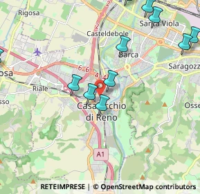 Mappa Via XXV Aprile, 40033 Casalecchio di Reno BO, Italia (2.74462)